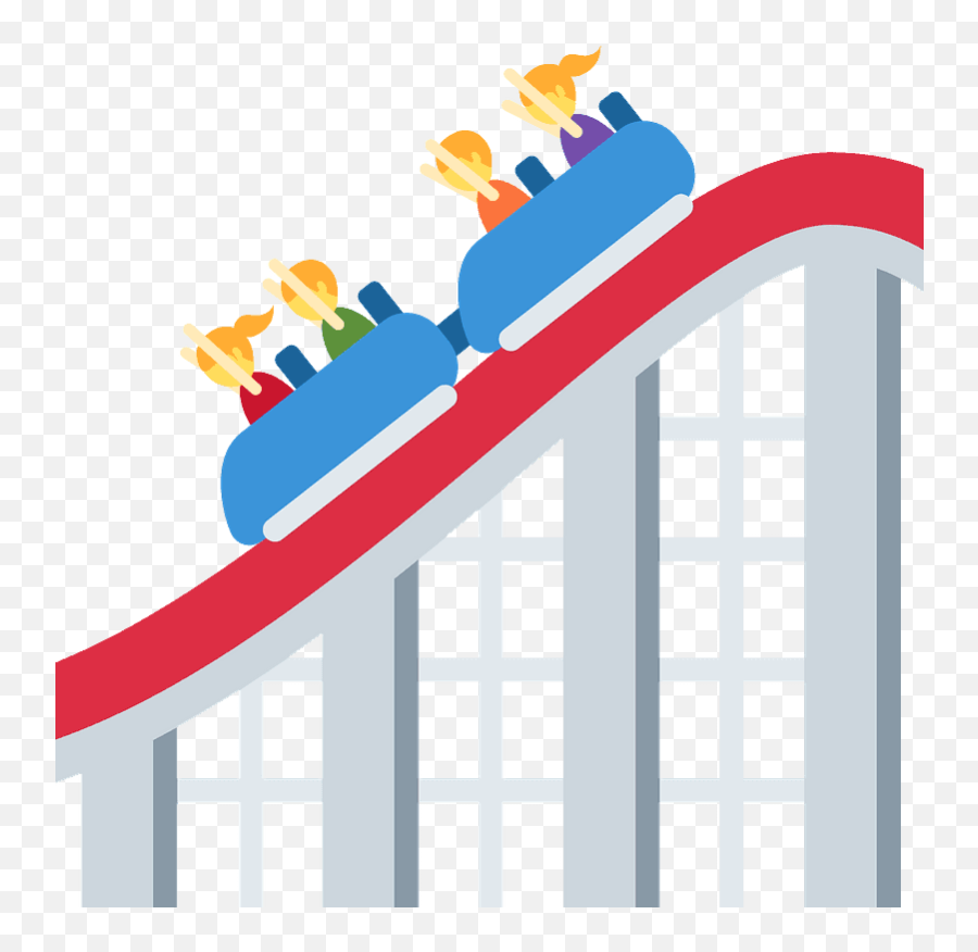 Roller Coaster Emoji Clipart - Roller Coaster Emoji Png,Roller Coaster Transparent