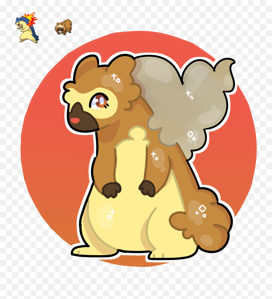 Bidoof And Typhlosion Fusion Dead Account - Illustrations Art Pokemon Png,Typhlosion Png