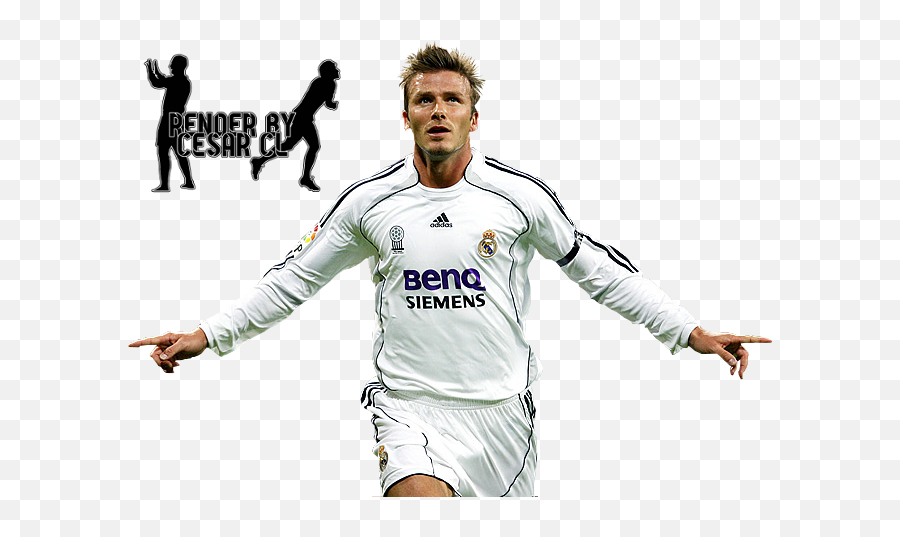 David Beckham - Cristiano Ronaldo Real Madrid Full Size C Ronaldo Real Madrid Png,Odell Beckham Jr Png