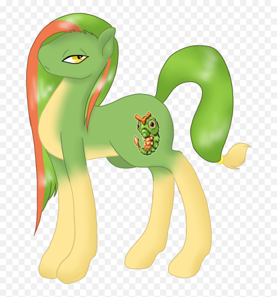 Download Katze Des Grauens Caterpie Pokémon Ponified - Fictional Character Png,Caterpie Png