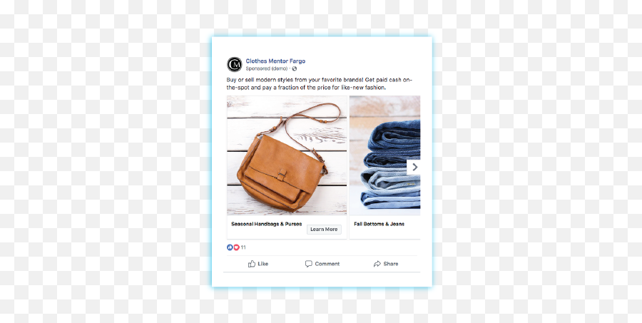 How To Design Killer Facebook Ads That Get Results - Adshark Crossbody Png,Facebook Ad Icon