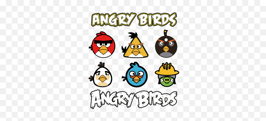 Angry Birds Logo Template Vector Free - Vector Angry Birds Logo Png,Angry Birds Icon Set