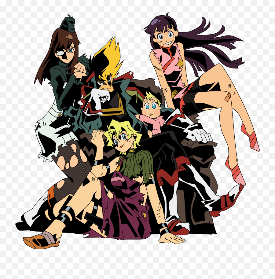 Download Hd Png - Gurren Lagann Wallpaper Triple Tengen Toppa Gurren Lagann Poster Art,Gurren Lagann Logo