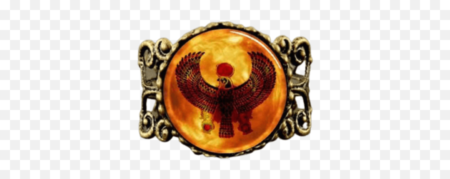 Egyptian Ring - Ankh Cross Anubis U0026 Horus Astrolojik Hediyeler Png,Eye Of Horus Icon
