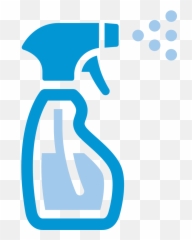 Kansas City Cleaning Service Spray Bottle - Blue Icon png