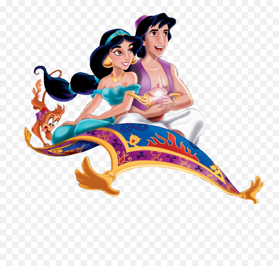 Princess Jasmine - Aladdin On Magic Carpet Png,Princess Jasmine Png