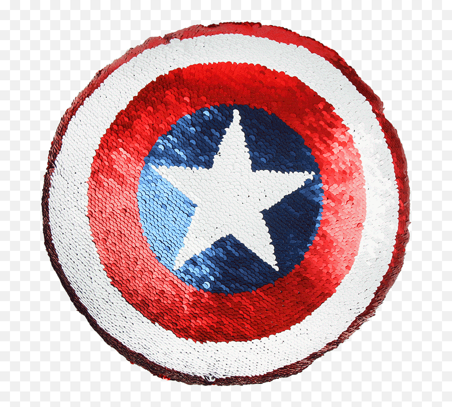 Cushion Sequins Avengers Capitan America - Amerika Kapitány Párna Png,Capitan America Logo