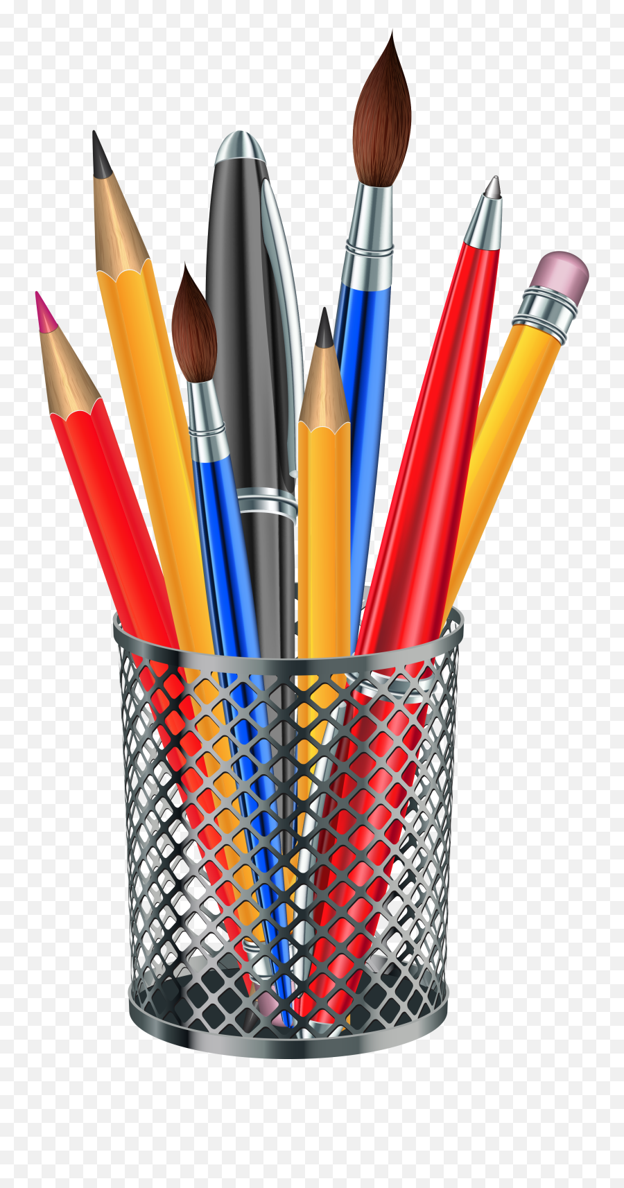 Pen Clipart Pencil Holder Transparent - Transparent Background Pens And Pencils Png,Pen Clipart Png