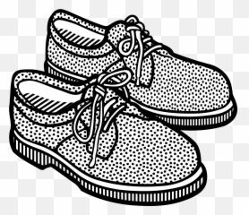 School Shoes Clipart Station - Shoes Black And White Png