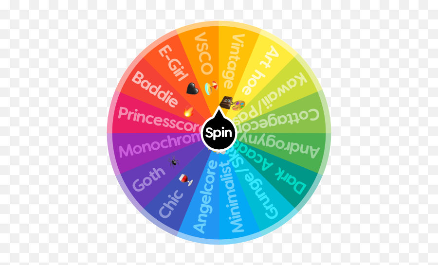 Aesthetics Wheel Spin The App - Random Aesthetic Generator Wheel Png,Tiktok App Icon Aesthetic