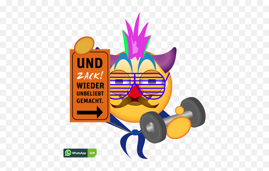Download Hd Lustiges Emoji Mit Clown - Makeup Und Wangen Geburtstag Emoji Png,Clown Emoji Png
