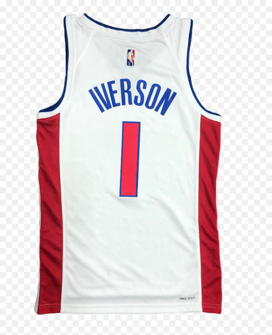 Allen Iverson 1 Detroit Pistons Icon Edition 202122 - Sleeveless Png,Icon Edition
