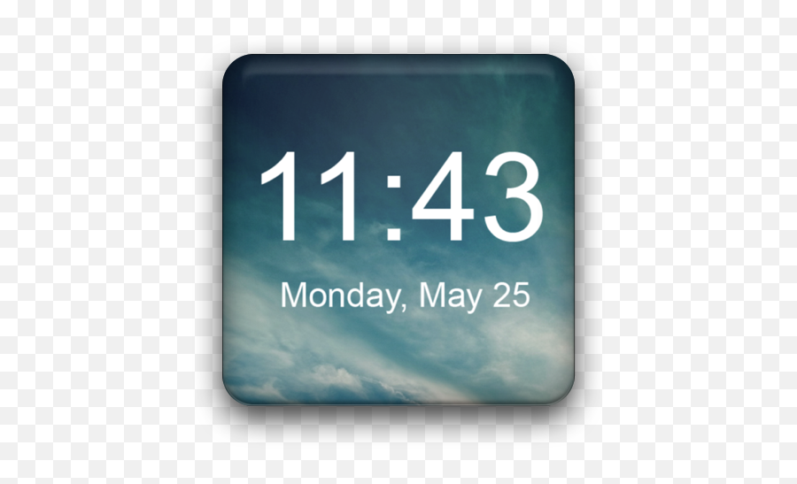 Digital Clock Widget App For Windows 10 U0026 11 - Phone Clock Widget Png,Widget Icon