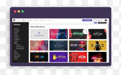Free Twitch Offline Banner Maker - Create Epic Banners Online Technology Applications png