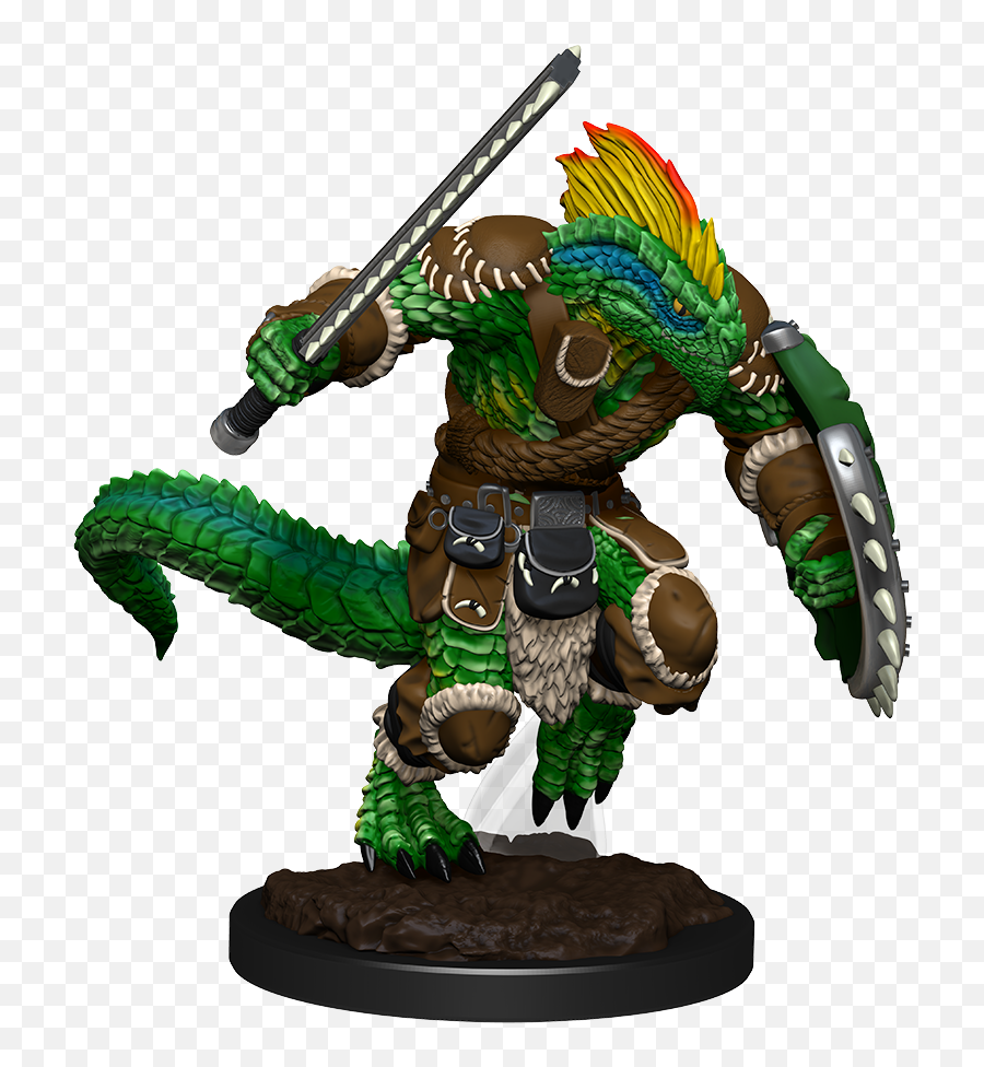 Wizkids Nolzuru0027s Marvelous Miniatures Lizardfolk Barbarian - Nolzur Lizardfolk Png,Adeptus Mechanicus Agripinea Icon