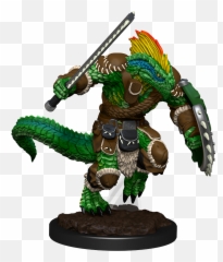 Wizkids Nolzuru0027s Marvelous Miniatures Lizardfolk Barbarian - png