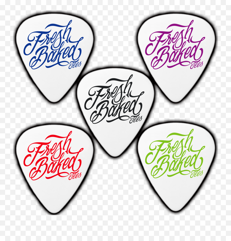 White Custom Delrin Guitar Picks Freshbakedtees Png Pick Icon