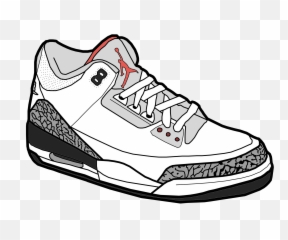 Jordan Best Drawing Vector Images - Jordan Cartoon Shoes Png,Jordans Png