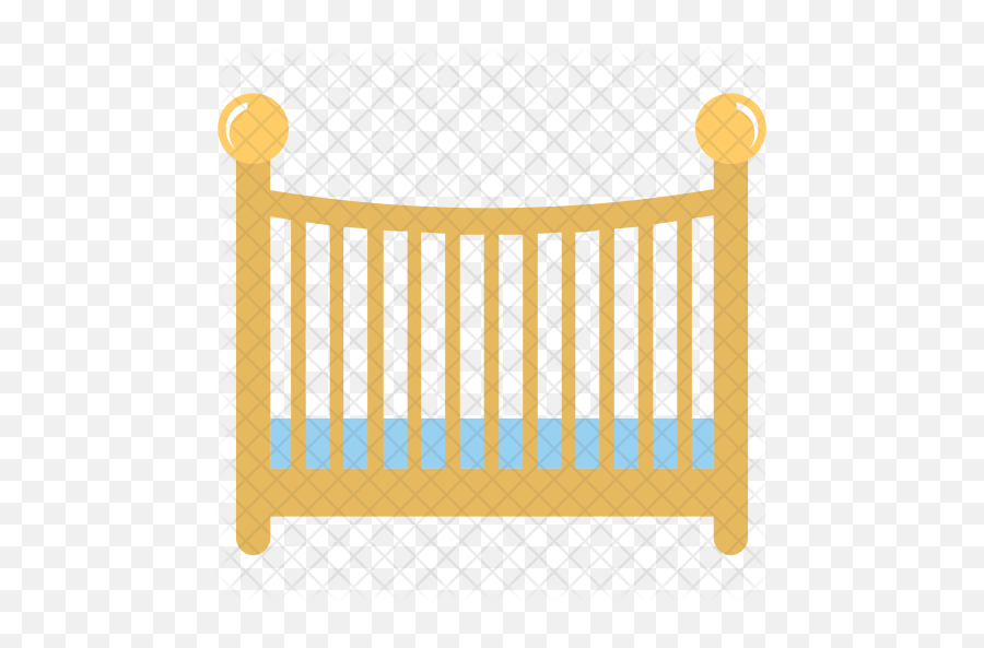 Baby Crib Icon Of Flat Style - Bed Baby Vector Png,Crib Png