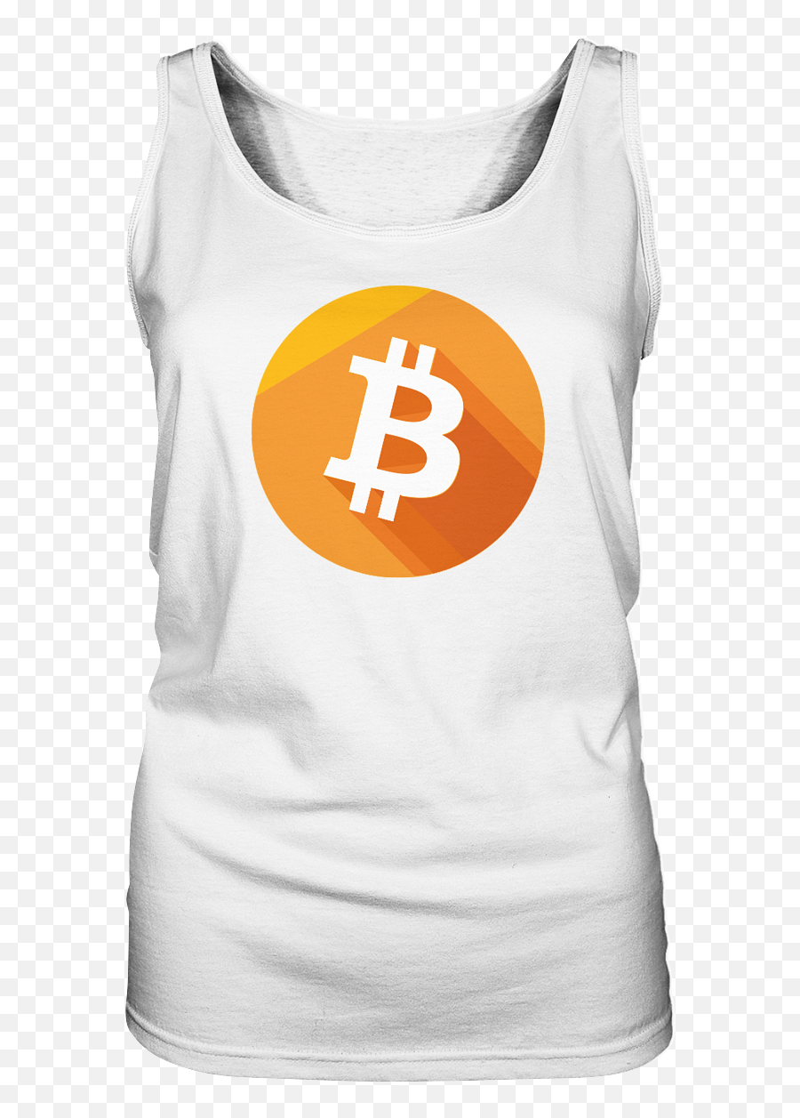 Bitcoin Logo Ladies Tank - Sleeveless Shirt Png,Bitcoin Logo Transparent