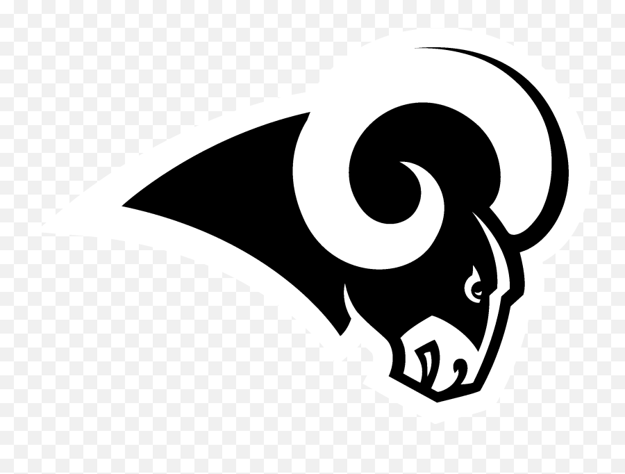 Download Louis Rams Logo Black And - Logo Los Angeles Rams Png,Rams Png