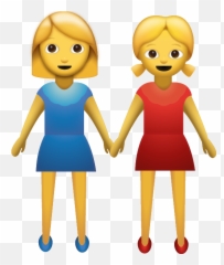 Download Lesbian Emoji Free Ios Emojis Icon - Girls Holding Hands png
