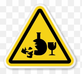 Iso Broken Glass Hazard Label Sku Lb - 2621 Symbol png