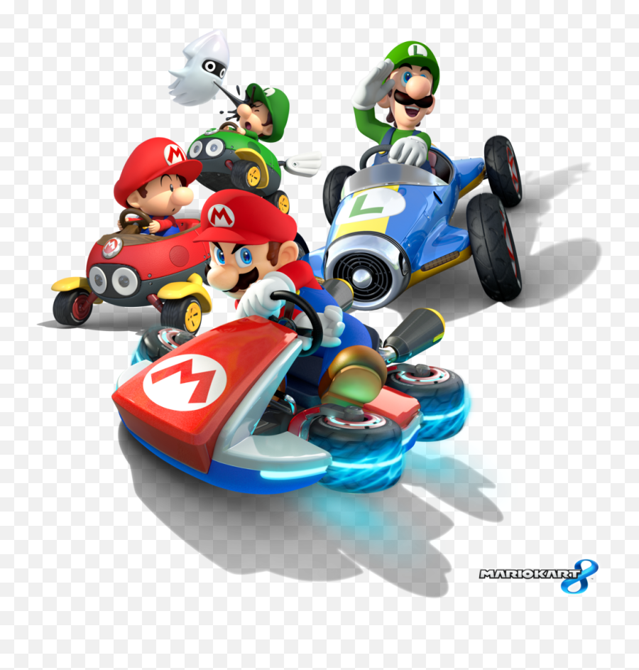 Download Super Mario Kart Transparent Background Hq Png - Mario Kart 8 Mario,Mario Transparent