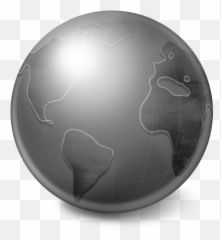 Grey Globe Icon - SoftIconscom Website Png