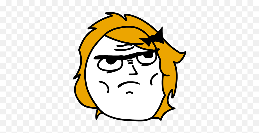 Rage Comics Stickers Messages Sticker - 1 Girl Troll Face Girl Troll Face Transparent Png,Trollface Png