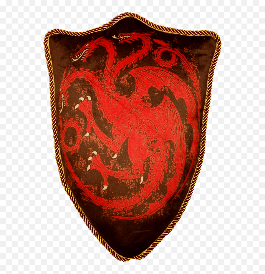 Download Hd Game Of Thrones House - Shield Game Of Thrones Pillow Png,Targaryen Sigil Png