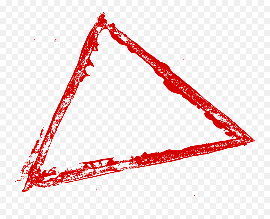 12 Empty Grunge Triangle Stamp Png Transparent Onlygfxcom - Triangle Outline Png,Triangle Png Transparent
