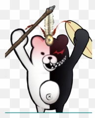 Spear Clipart Zulu - Monokuma Sprites Png,Monokuma Png