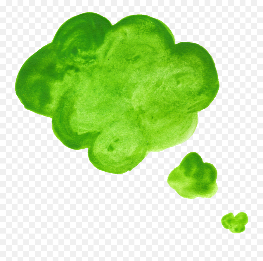 6 Watercolor Balloon Speech Bubbles - Speech Bubble Png Green,Word Balloon Png