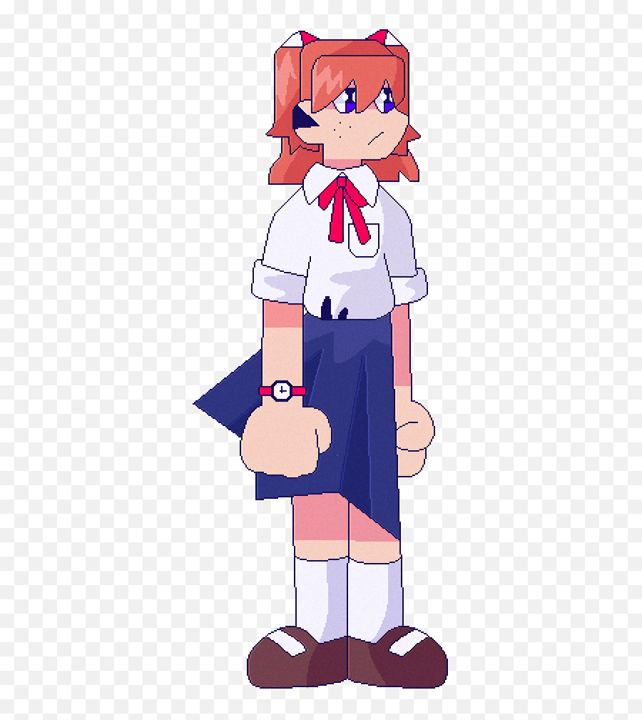 Concept Art Asuka Looks Like A Nerd U201d Clipart - Full Size Cartoon Png,Asuka Png