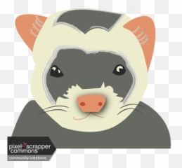 Ferret Graphic By Jill Morgenstern Pixel Scrapper Digital - Ferret Png,Ferret Png
