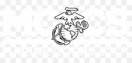 Usmc White Png Image - Marine Corps Community Services,Usmc Png