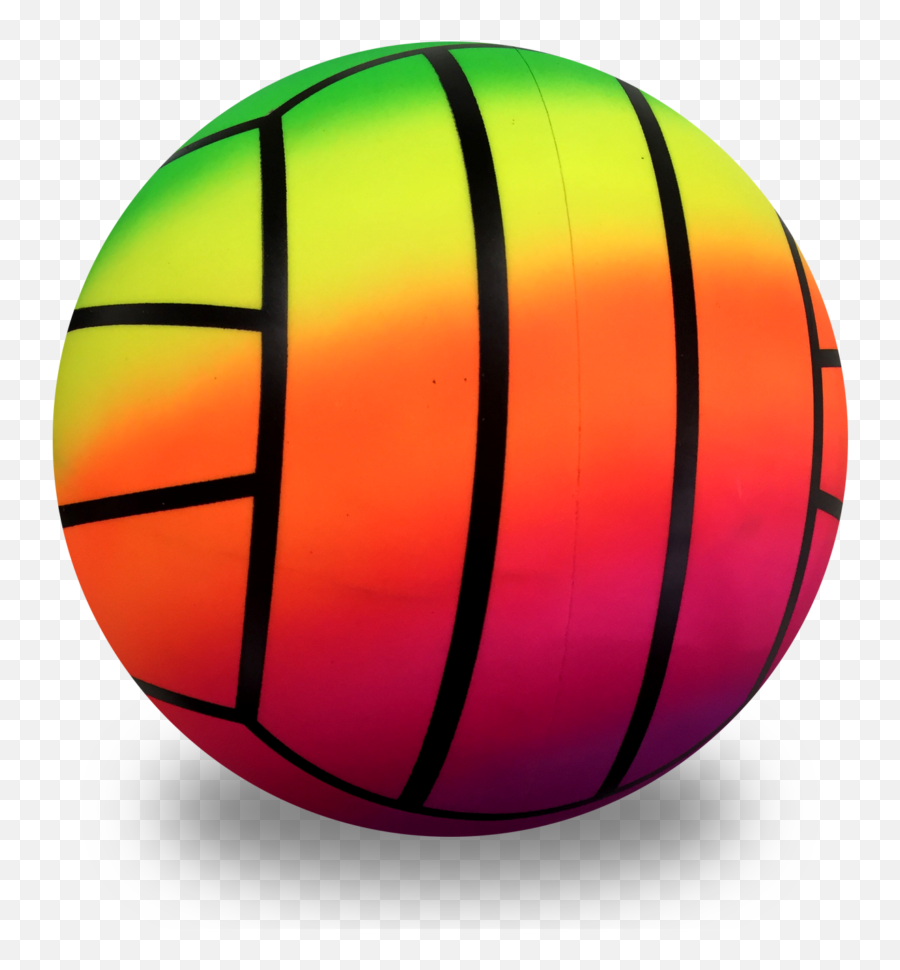 Vibrant Rainbow Colored Volleyball - Circle Png,Perfect Circle Png