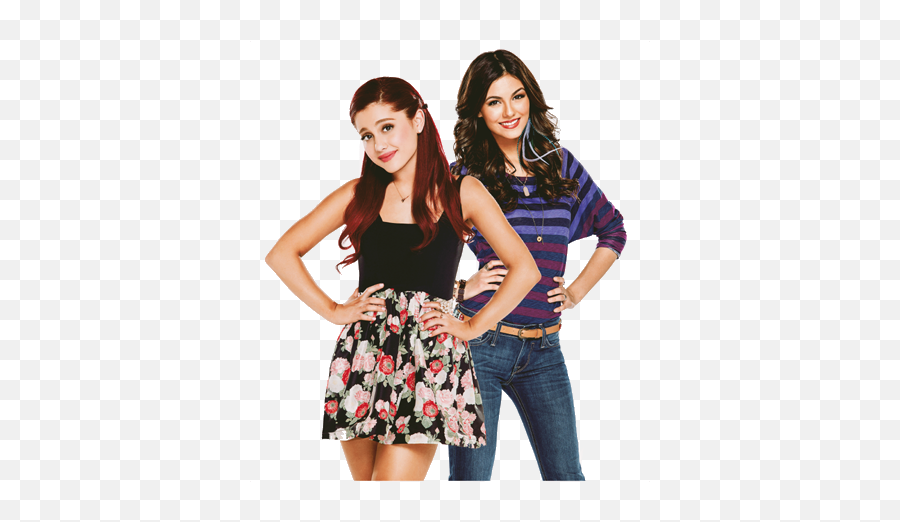 Ariana Grande And Victoria Justice - Ariana Grande Victorious And Now Png,Victoria Justice Png