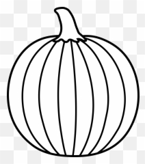 Pumpkin Outline Printable - Fall Clip Art Black And White png