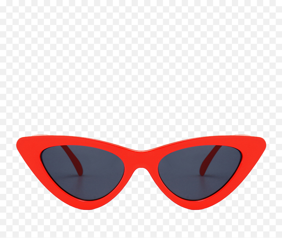 Red Retro Cat Eye Sunglasses - Cat Eye Sunglasses Illustration Png,Clout Goggles Transparent