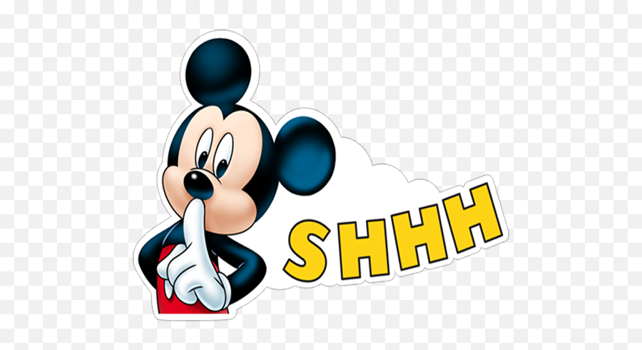 Mickey Mouse Png Images Hd - Mickey Mouse Shhh Transparent,Shhh Png