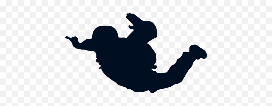 Transparent Png Svg Vector File - Skydiving Silhouette,Person Falling Png