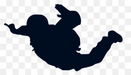 Transparent Png Svg Vector File - Skydiving Silhouette,Person Falling Png
