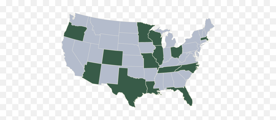 Usa Map Png Gray Green - Death With Dignity States,Usa Map Png