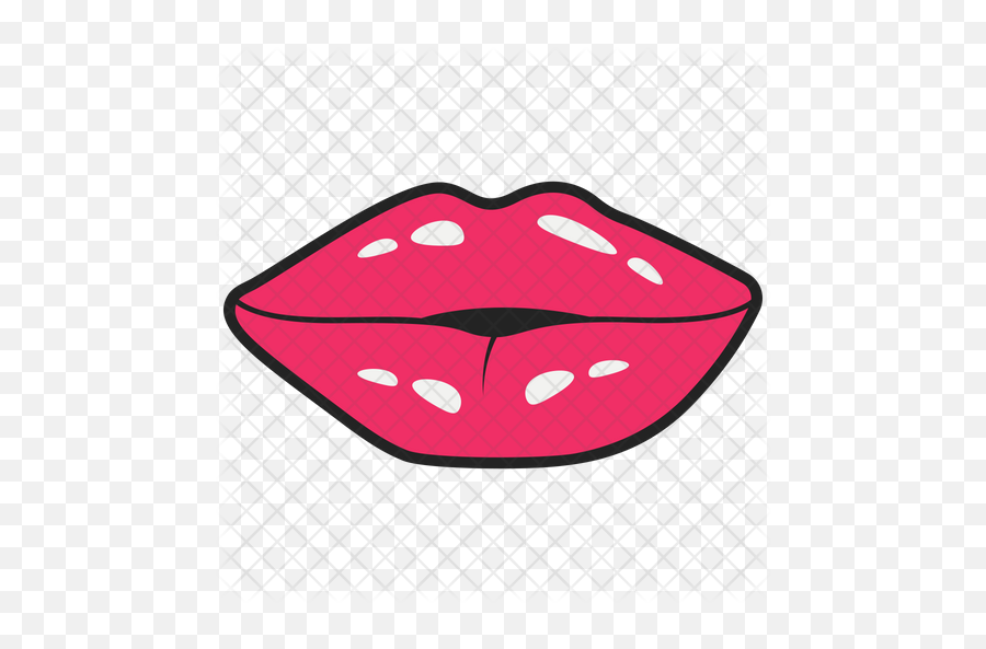 Romantic Kissing Lips Icon Of Colored - Lotus Temple Png,Kissing Lips Png