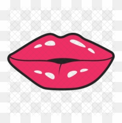 Romantic Kissing Lips Icon Of Colored - Lotus Temple Png,Kissing Lips Png
