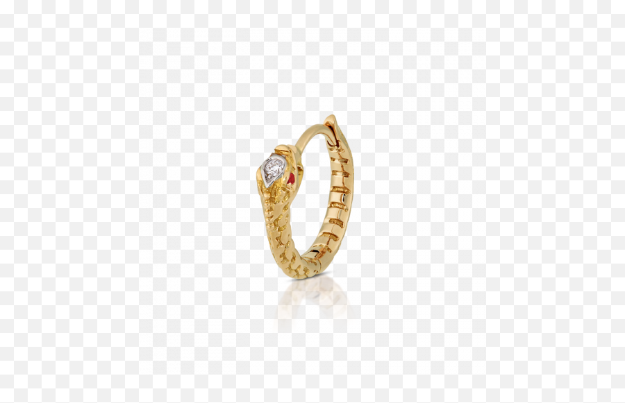 8mm Ruby And Diamond Ouroboros Ring Maria Tash - Ouroboros Earrings Png,Ouroboros Png