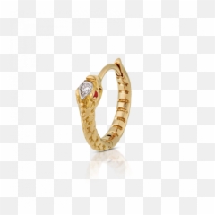8mm Ruby And Diamond Ouroboros Ring Maria Tash - Earrings png