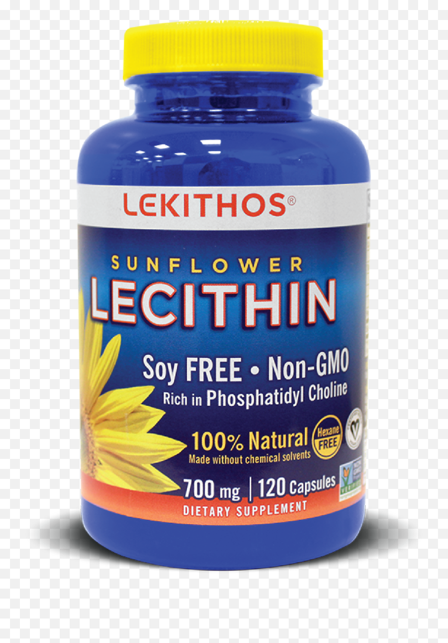 Lekithos 100 Natural Sunflower Lecithin Capsules Lekithoscom - Bottle Png,100% Natural Png